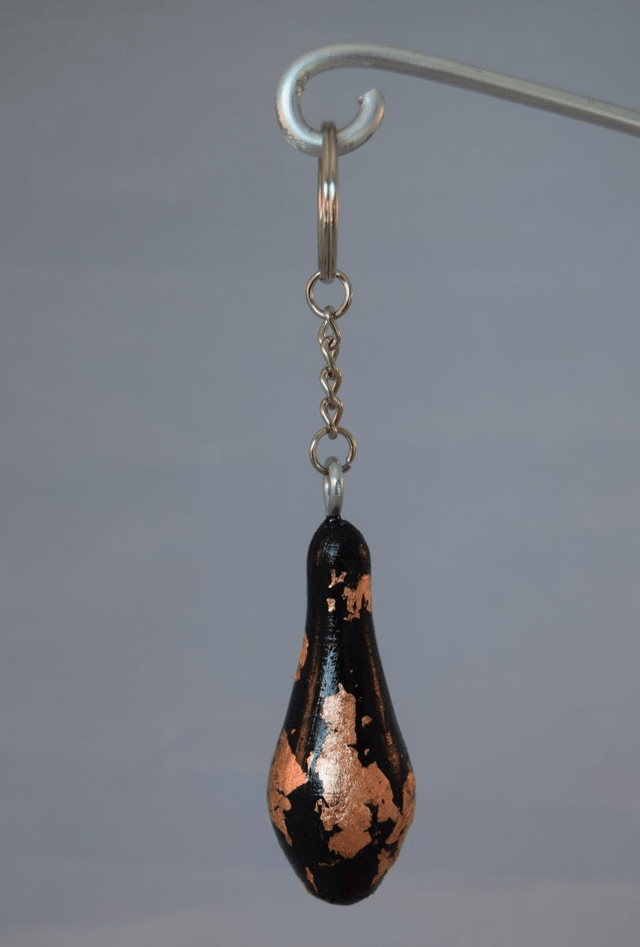 sleutelhanger - blad koper
