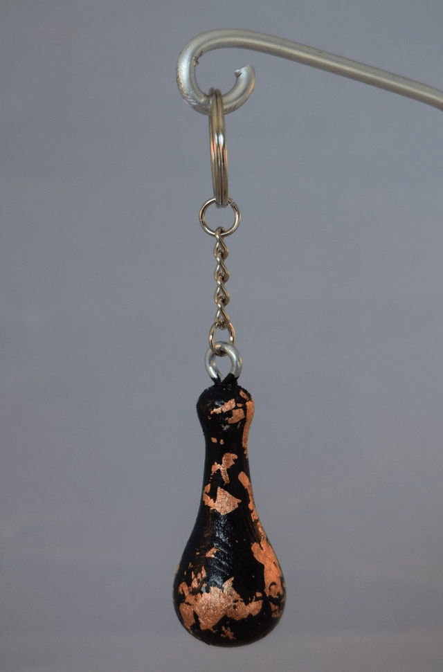 sleutelhanger - blad koper
