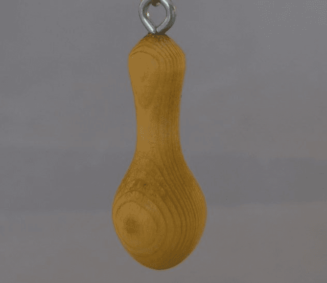 Druppel sleutelhanger - vuren